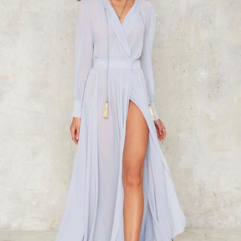 Long Blue Maxi Dress by NastyGal